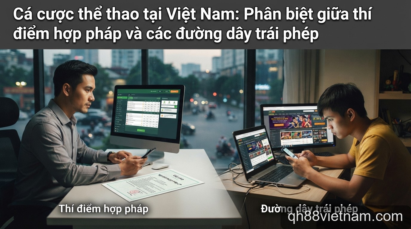 Cá cược thể thao tại Việt Nam: Phân biệt giữa thí điểm hợp pháp và các đường dây trái phép